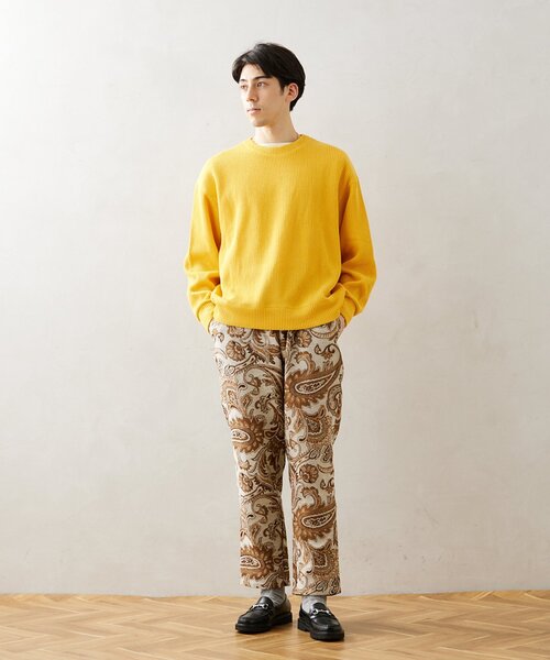 JOURNAL STANDARD relume(ジャーナルスタンダード レリューム)の「カラーアゼニットプルオーバー(ニット/セーター・メンズ・グリーン/ブラック/ネイビー/ベージュ/イエロー・LARGE/MEDIUM)」の10枚目の写真