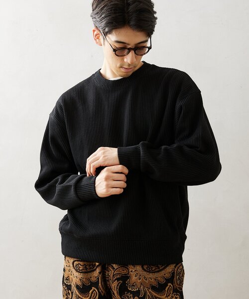 JOURNAL STANDARD relume(ジャーナルスタンダード レリューム)の「カラーアゼニットプルオーバー(ニット/セーター・メンズ・グリーン/ブラック/ネイビー/ベージュ/イエロー・LARGE/MEDIUM)」の15枚目の写真