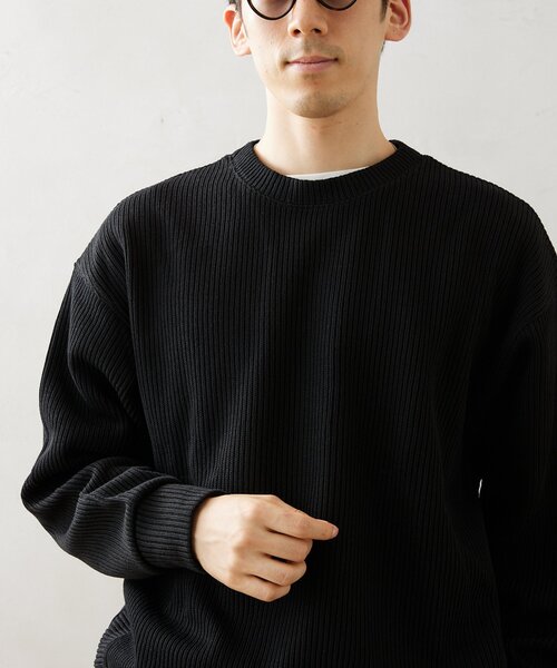 JOURNAL STANDARD relume(ジャーナルスタンダード レリューム)の「カラーアゼニットプルオーバー(ニット/セーター・メンズ・グリーン/ブラック/ネイビー/ベージュ/イエロー・LARGE/MEDIUM)」の18枚目の写真