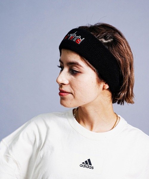 Manhattan Portage(マンハッタンポーテージ)の「Manhattan Portage/マンハッタンポーテージ ヘアバンド HAIR BAND MP204(ヘアバンド・メンズ・ブラック×ホワイト/チャコールグレー×ブラック・FREE)」の6枚目の写真