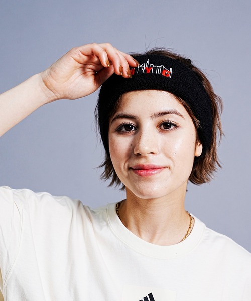 Manhattan Portage(マンハッタンポーテージ)の「Manhattan Portage/マンハッタンポーテージ ヘアバンド HAIR BAND MP204(ヘアバンド・メンズ・ブラック×ホワイト/チャコールグレー×ブラック・FREE)」の7枚目の写真