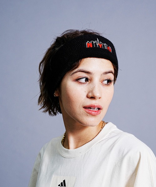 Manhattan Portage(マンハッタンポーテージ)の「Manhattan Portage/マンハッタンポーテージ ヘアバンド HAIR BAND MP204(ヘアバンド・メンズ・ブラック×ホワイト/チャコールグレー×ブラック・FREE)」の8枚目の写真