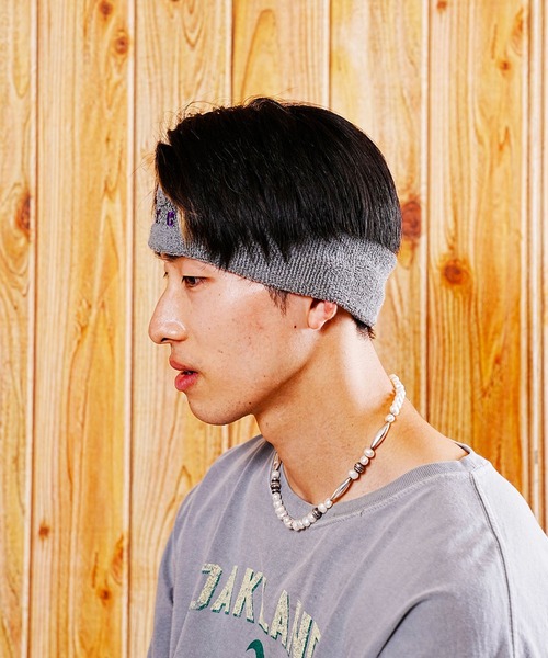Manhattan Portage(マンハッタンポーテージ)の「Manhattan Portage/マンハッタンポーテージ ヘアバンド HAIR BAND MP204(ヘアバンド・メンズ・ブラック×ホワイト/チャコールグレー×ブラック・FREE)」の10枚目の写真