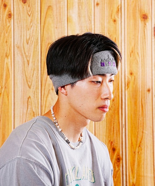 Manhattan Portage(マンハッタンポーテージ)の「Manhattan Portage/マンハッタンポーテージ ヘアバンド HAIR BAND MP204(ヘアバンド・メンズ・ブラック×ホワイト/チャコールグレー×ブラック・FREE)」の14枚目の写真