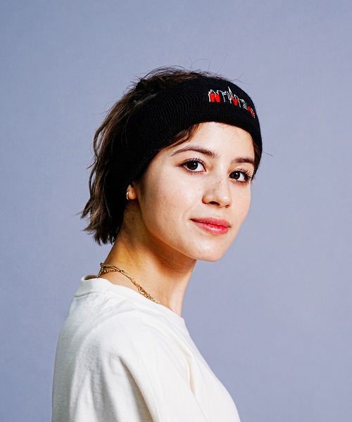 Manhattan Portage(マンハッタンポーテージ)の「Manhattan Portage/マンハッタンポーテージ ヘアバンド HAIR BAND MP204(ヘアバンド・メンズ・ブラック×ホワイト/チャコールグレー×ブラック・FREE)」の5枚目の写真