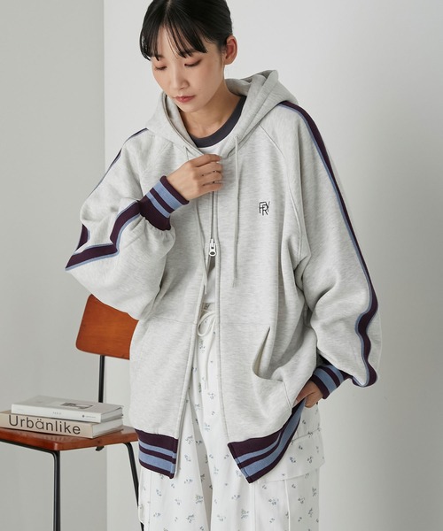 Y's ワイズ ビッグシルエット フーディ パーカー YV-T23-677 逆開ファスナービッグパーカー | JILL by JILL STUART（ジル