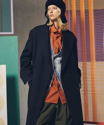 《UNISEX》【Italian Dead Stock Fabric】Dress-Over Double Chesterfield Coat/ドレスオーバーダブルチェスターコート【MAISON SPECIAL/メゾンスペシャル】