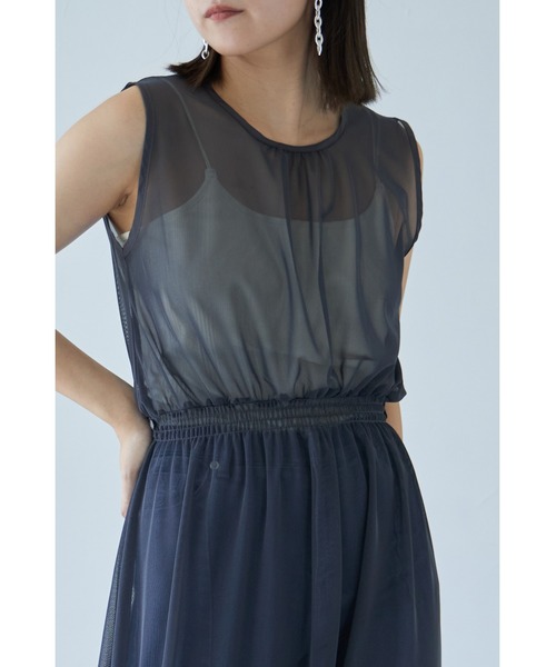 each（イーチ）の「スカートセットチュールワンピース（ワンピース・レディース・ブラック/チャコールグレー・FREE）」の11枚目の写真