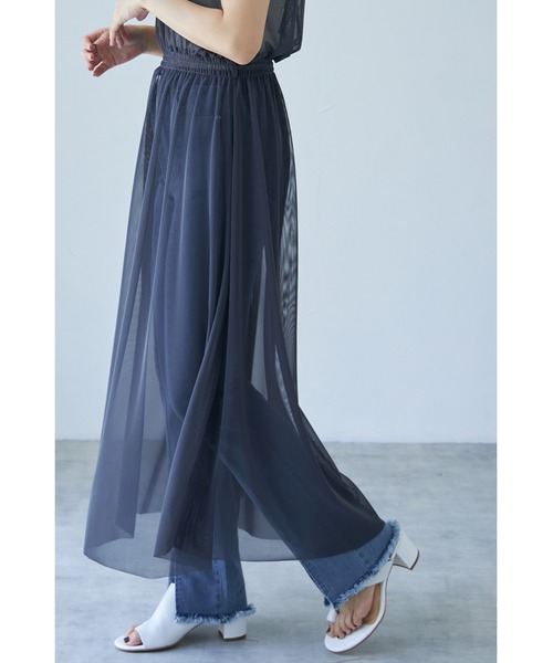 each（イーチ）の「スカートセットチュールワンピース（ワンピース・レディース・ブラック/チャコールグレー・FREE）」の10枚目の写真