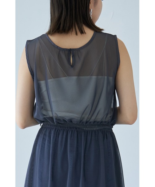 each（イーチ）の「スカートセットチュールワンピース（ワンピース・レディース・ブラック/チャコールグレー・FREE）」の12枚目の写真