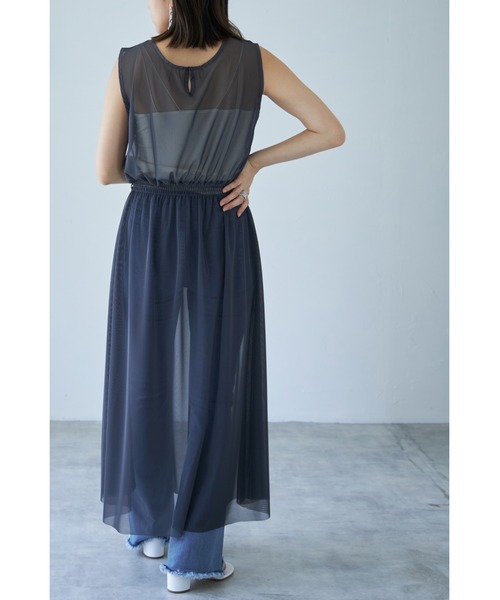 each（イーチ）の「スカートセットチュールワンピース（ワンピース・レディース・ブラック/チャコールグレー・FREE）」の9枚目の写真