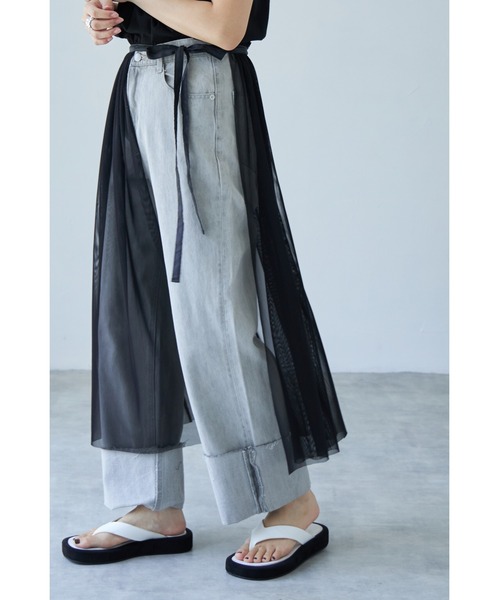 each（イーチ）の「スカートセットチュールワンピース（ワンピース・レディース・ブラック/チャコールグレー・FREE）」の17枚目の写真