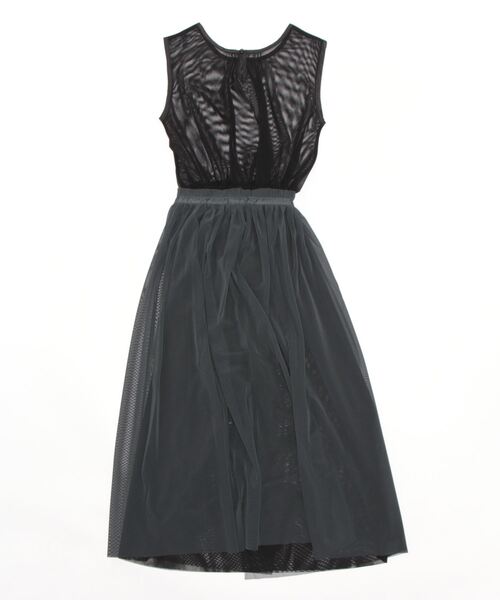 each（イーチ）の「スカートセットチュールワンピース（ワンピース・レディース・ブラック/チャコールグレー・FREE）」の20枚目の写真