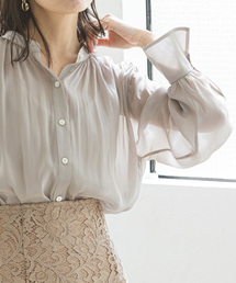 Noble | シャンブレーシアーシャツブラウス(シャツ/ブラウス)