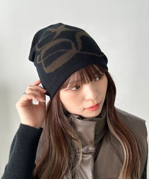 CLEA(クレア)のモチーフジャガードビーニー(ニットキャップ/ビーニー)