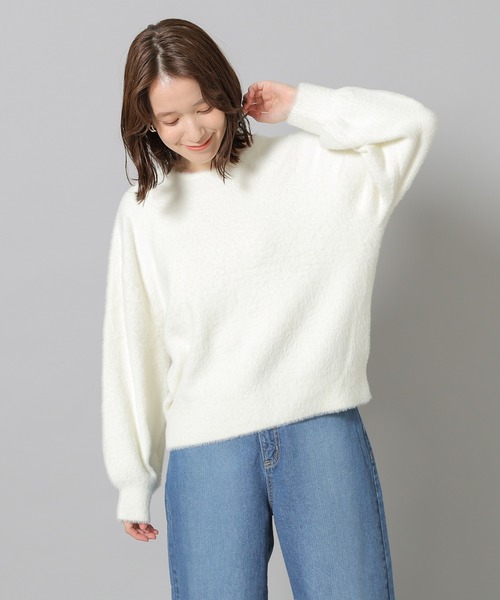 Honeys（ハニーズ）の「フェザーヤーンクルネックーニット（ニット