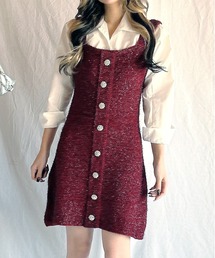 ROOPTOKYO | ▲グリッタージャンパースカート(ワンピース)