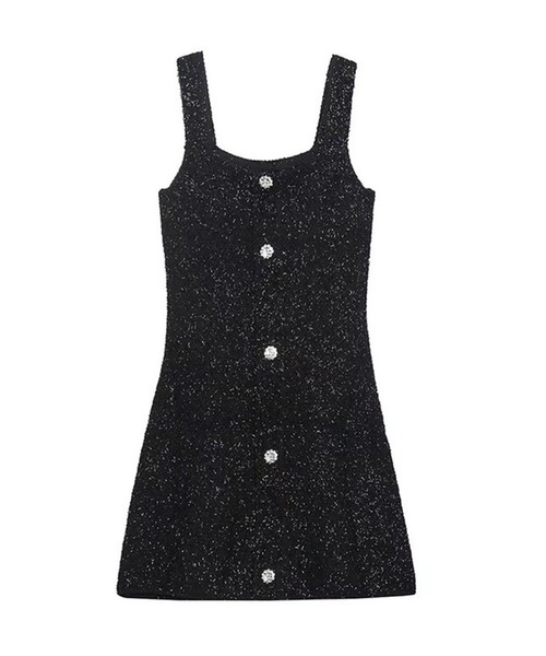 ROOPTOKYO（ループトウキョウ）の「▲グリッタージャンパースカート（ワンピース・レディース・ブラック/レッド・L/S/M）」の18枚目の写真