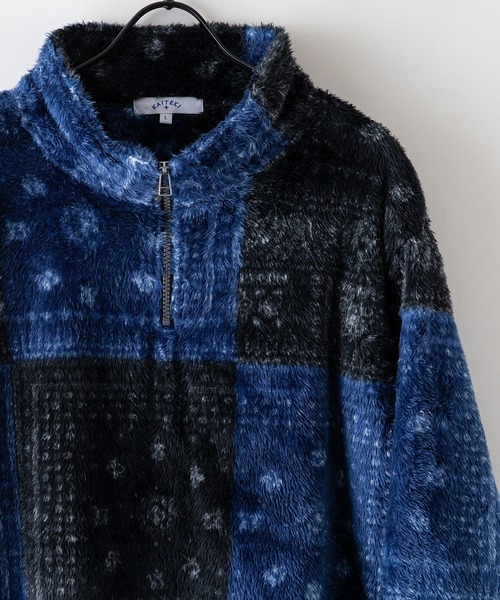 JEANS MATE(ジーンズメイト)の「【KAITEKI+】シャギーボア スタンド ハーフジップジャケット フロントジップ(ブルゾン・メンズ・その他2/その他1/その他3/その他・LARGE/MEDIUM/X-LARGE)」の3枚目の写真
