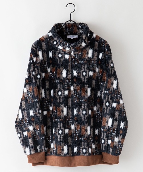 JEANS MATE(ジーンズメイト)の「【KAITEKI+】シャギーボア スタンド ハーフジップジャケット フロントジップ(ブルゾン・メンズ・その他2/その他1/その他3/その他・LARGE/MEDIUM/X-LARGE)」の6枚目の写真