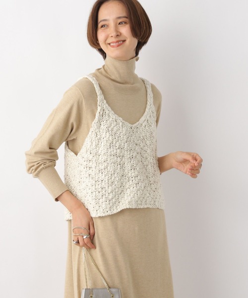 LEPSIM（レプシィム）の「ビスチェセットニットワンピース　970837（ワンピース・レディース・アイボリー/ブラック・FREE）」の6枚目の写真