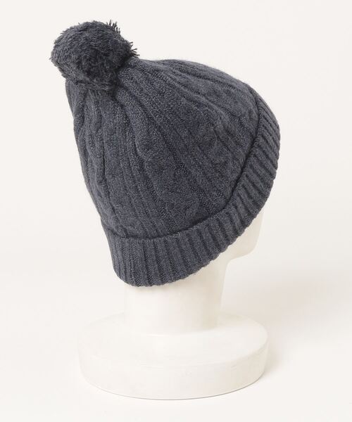 Champion（チャンピオン）の「【Champion】495-0012 ケーブルボンテンワッチ（ニットキャップ/ビーニー・メンズ・ベージュ/ライトベージュ/ネイビー/チャコールグレー・FREE）」の5枚目の写真