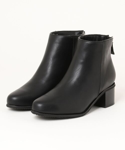 Piedi Nudi（ピエディヌーディ）の「バックファスナー ビンテージ調 ショートレインブーツ（レインシューズ・レディース・ブラウン/ブラック系その他/ダークブラウン/ブラック・S/M/L/LL）」の7枚目の写真