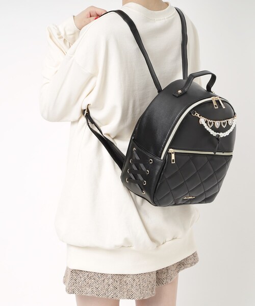 セール】量産型・地雷 ガーリー 甘め チャーム付きリュック（バック