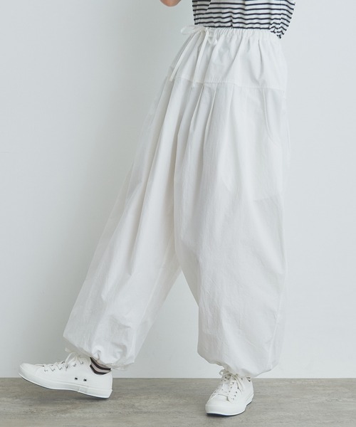 bulle de savon（ビュルデサボン）の「tuck tuck パンツ（その他パンツ・レディース・カーキ/ホワイト/ブルーグレー・FREE）」の5枚目の写真