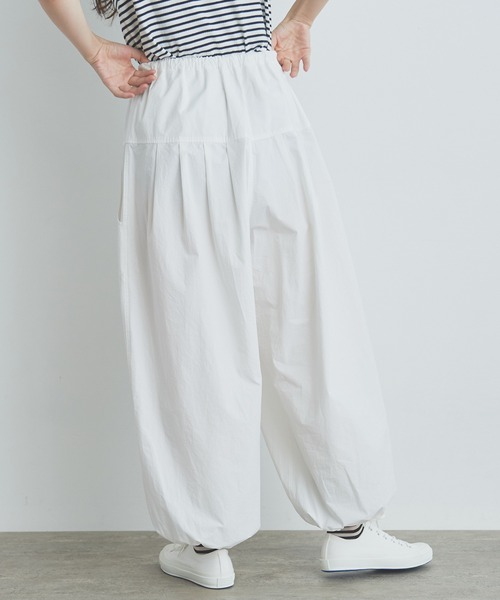 bulle de savon（ビュルデサボン）の「tuck tuck パンツ（その他パンツ・レディース・カーキ/ホワイト/ブルーグレー・FREE）」の11枚目の写真