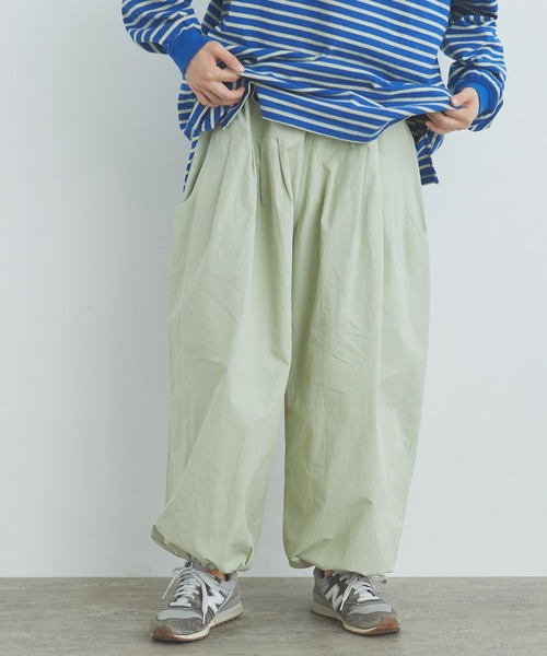 bulle de savon（ビュルデサボン）の「tuck tuck パンツ（その他パンツ・レディース・カーキ/ホワイト/ブルーグレー・FREE）」の20枚目の写真