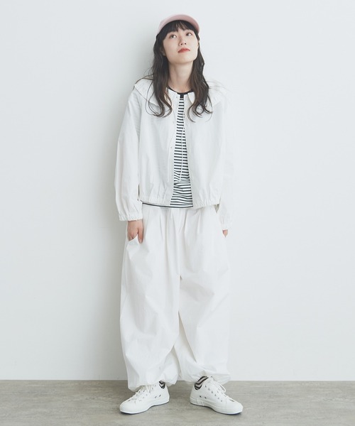 bulle de savon（ビュルデサボン）の「tuck tuck パンツ（その他パンツ・レディース・カーキ/ホワイト/ブルーグレー・FREE）」の12枚目の写真