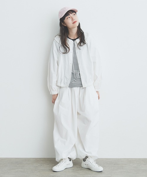 bulle de savon（ビュルデサボン）の「tuck tuck パンツ（その他パンツ・レディース・カーキ/ホワイト/ブルーグレー・FREE）」の13枚目の写真