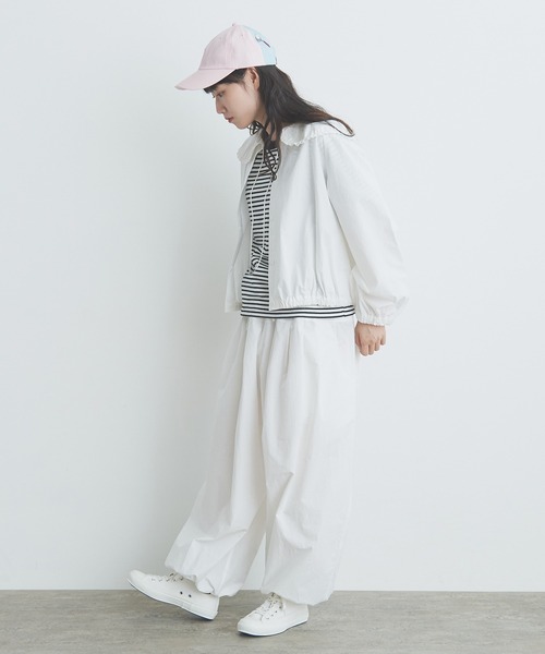 bulle de savon（ビュルデサボン）の「tuck tuck パンツ（その他パンツ・レディース・カーキ/ホワイト/ブルーグレー・FREE）」の15枚目の写真