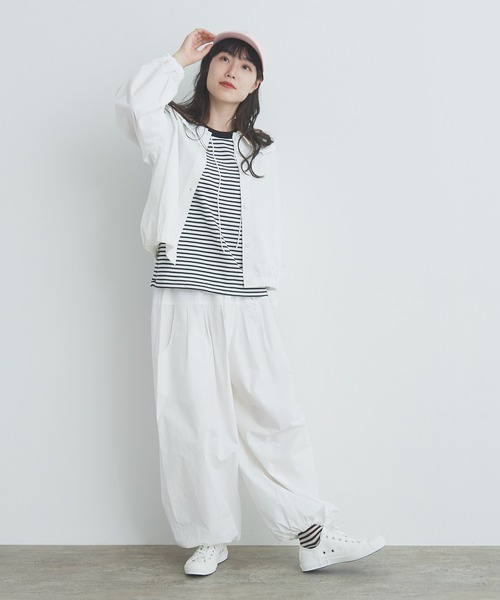 bulle de savon（ビュルデサボン）の「tuck tuck パンツ（その他パンツ・レディース・カーキ/ホワイト/ブルーグレー・FREE）」の18枚目の写真