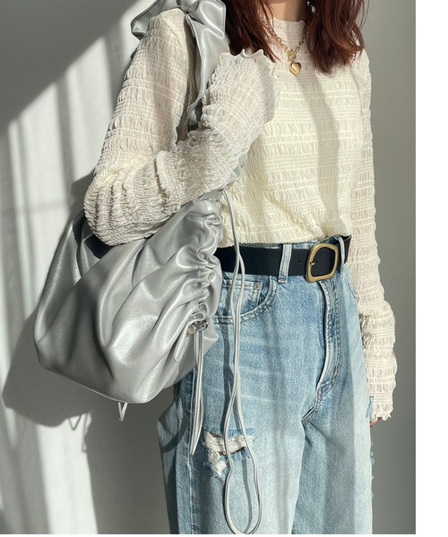 LOWRYS FARM（ローリーズファーム）の「ヘンケイバックルベルト　993891（ベルト・レディース・ブラウン/ブラック・FREE）」の3枚目の写真