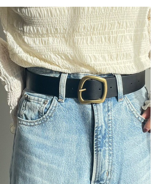 LOWRYS FARM（ローリーズファーム）の「ヘンケイバックルベルト　993891（ベルト・レディース・ブラウン/ブラック・FREE）」の4枚目の写真