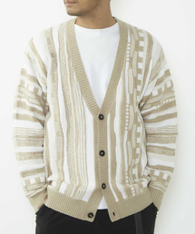【MASTER FRAME/マスターフレーム】クージー柄ニットカーディガン