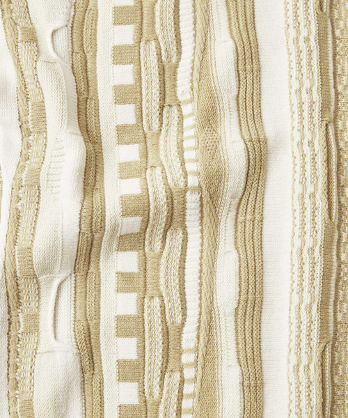 MEN'S MELROSE(メンズメルローズ)の「【MASTER FRAME/マスターフレーム】クージー柄ニットカーディガン(カーディガン/ボレロ・メンズ・ネイビー/ベージュ・3/4)」の11枚目の写真