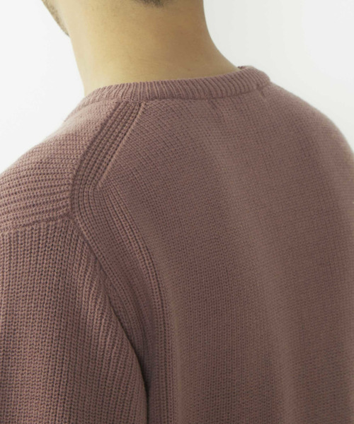 MEN'S MELROSE(メンズメルローズ)の「洗える ストレッチ畦Vネックセーター(ニット/セーター・メンズ・ブルーグレー/ピンク/ライトグレー・4/3)」の5枚目の写真