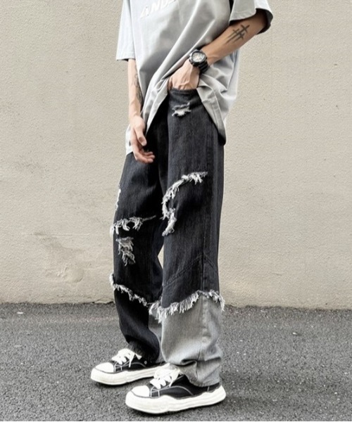 VIBGYOR（ヴィブジョー）の「デニムパンツ(BL)（デニムパンツ・メンズ・ブラック・MEDIUM/LARGE）」の5枚目の写真