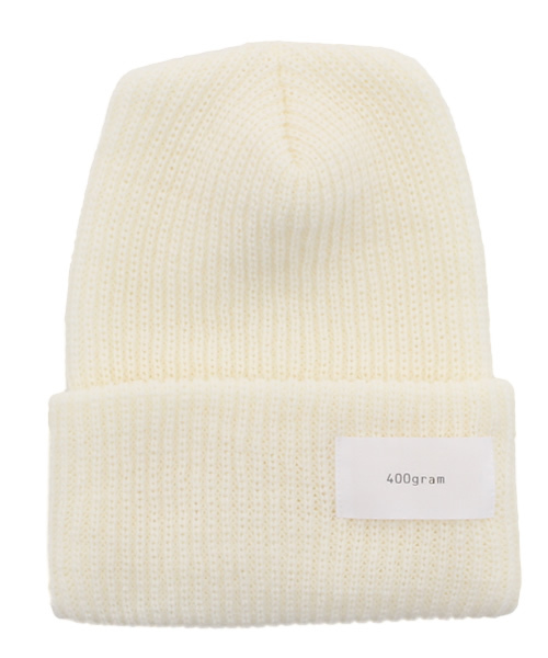 CIAOPANIC(チャオパニック)の「【400gram】KNITCAP(ニットキャップ/ビーニー・レディース・ライトベージュ/ブルー/カーキ/ブラック/オフホワイト/ライトグレー/チャコールグレー/グレー/ボルドー・FREE)」の2枚目の写真