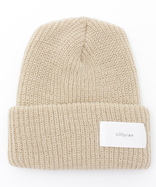 CIAOPANIC(チャオパニック)の「【400gram】KNITCAP(ニットキャップ/ビーニー・レディース・ライトベージュ/ブルー/カーキ/ブラック/オフホワイト/ライトグレー/チャコールグレー/グレー/ボルドー・FREE)」の6枚目の写真