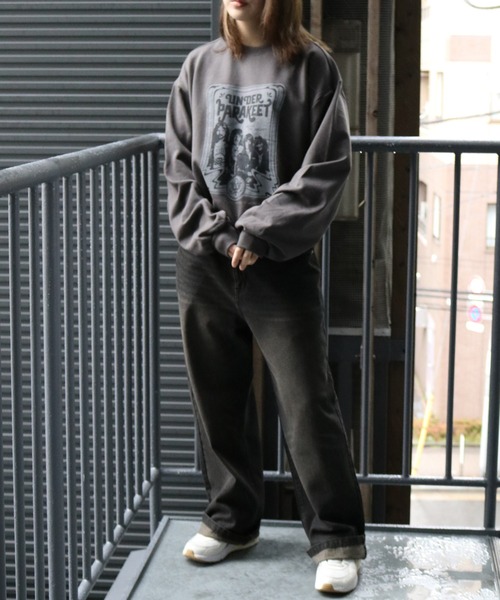 Starting Over（スターティングオーバー）の「裏毛 先染め プリント クルーネック/トレーナー/スウェット/プルオーバー（スウェット・メンズ・チャコールグレー/グレー系その他2/グレー系その他/ブラック系その他2/ブラック系その他/ブラック・M/L/XL）」の21枚目の写真