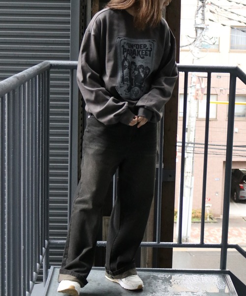 Starting Over（スターティングオーバー）の「裏毛 先染め プリント クルーネック/トレーナー/スウェット/プルオーバー（スウェット・メンズ・チャコールグレー/グレー系その他2/グレー系その他/ブラック系その他2/ブラック系その他/ブラック・M/L/XL）」の22枚目の写真