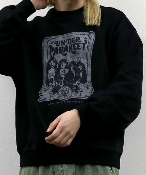 Starting Over（スターティングオーバー）の「裏毛 先染め プリント クルーネック/トレーナー/スウェット/プルオーバー（スウェット・メンズ・チャコールグレー/グレー系その他2/グレー系その他/ブラック系その他2/ブラック系その他/ブラック・M/L/XL）」の9枚目の写真