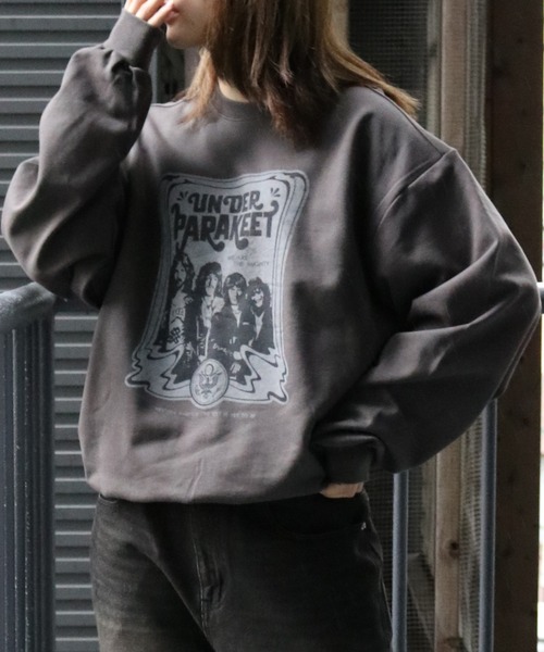 Starting Over（スターティングオーバー）の「裏毛 先染め プリント クルーネック/トレーナー/スウェット/プルオーバー（スウェット・メンズ・チャコールグレー/グレー系その他2/グレー系その他/ブラック系その他2/ブラック系その他/ブラック・M/L/XL）」の12枚目の写真