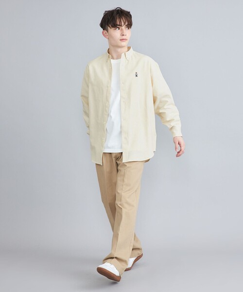 coen(コーエン)の「ワンポイントベア刺繍OXBDストライプシャツ(シャツ/ブラウス・メンズ・ライトブルー/ライム/イエロー/ライラック・M/L/XL)」の16枚目の写真