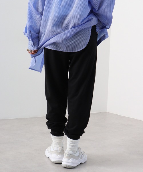 FUNALIVE(ファンアライブ)の「Cut jogger pants / カットジョガーパンツ unisex(スウェットパンツ・メンズ・ブラック/杢グレー/チャコールグレー・M/L/XL)」の7枚目の写真