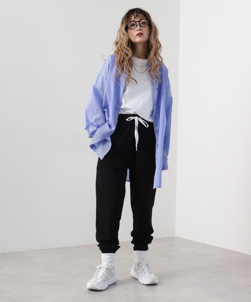 FUNALIVE(ファンアライブ)の「Cut jogger pants / カットジョガーパンツ unisex(スウェットパンツ・メンズ・ブラック/杢グレー/チャコールグレー・M/L/XL)」の9枚目の写真